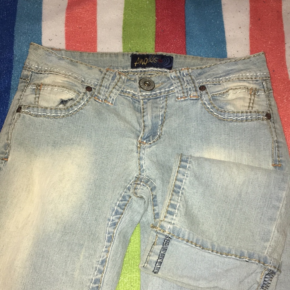 Angels denim capris